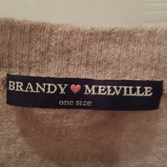 Brandy Melville Tops - Brandy Melville Italy Wool cropped top woman